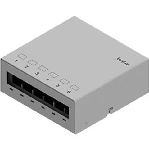 EASYLAN CKVPL0061E - Keystone substructure panel, 6 port, RAL7035 – image 2