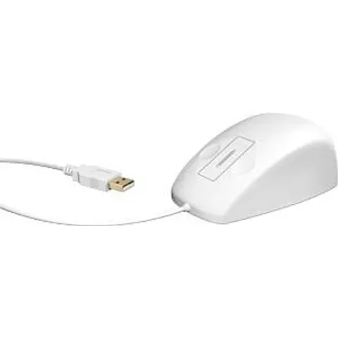 KEYSONIC 60193 - Mouse, wired, USB, IP68, touch sensor, white – image 2