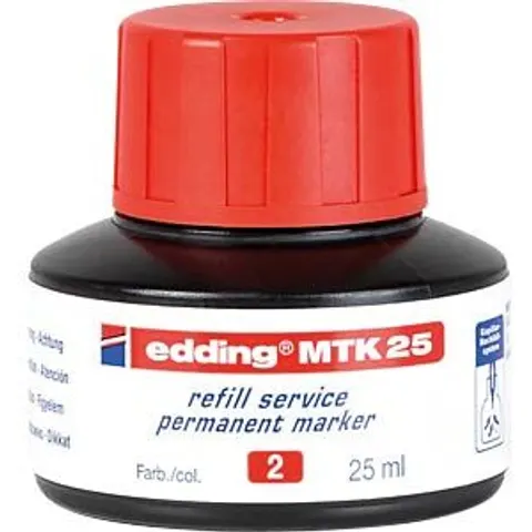 EDDING MTK25002 - Refill ink, permanent marker, MTK 25, red – image 2