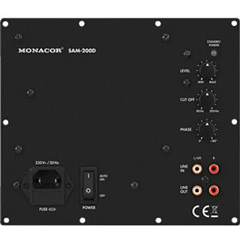 MONACOR MON SAM-200D - Class D active subwoofer module, 200 W 4 Ohm – image 2