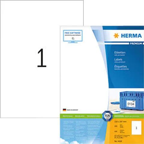 HERMA 4428 - PREMIUM A4 labels 100 sheets/pack – image 2