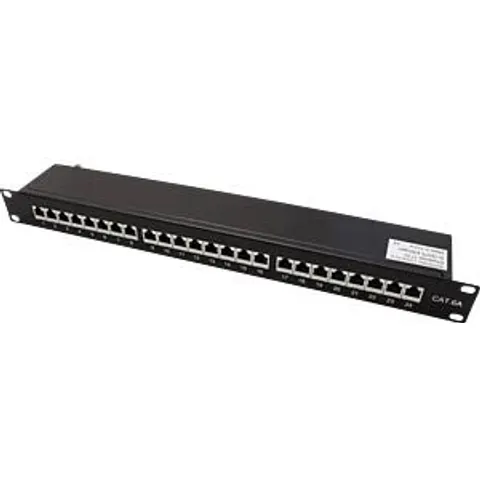 "VALUE 26990364 - patch panel, 19"", 24-port, Cat.6a, 1 U, black" – image 2