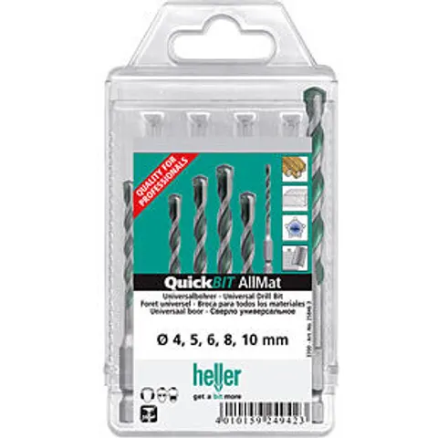 HELLER BOHRER A4-10MM - Universal drill bit AllMat, QuickBit, Set, Ø 4mm - 10mm – image 2