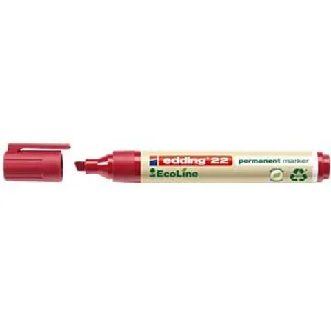 EDDING 22RT - Permanent marker, refillable, red – image 2