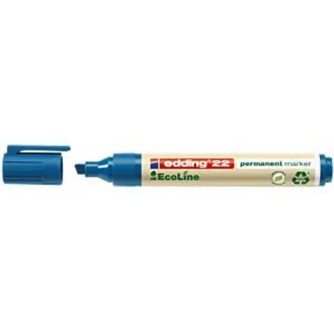EDDING 22BL - Permanent marker, refillable, blue – image 2