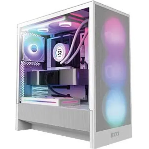 NZXT H5 Flow RGB Midi Tower White – image 2