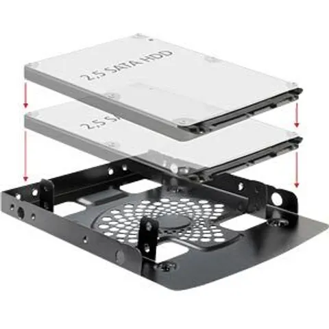 "DELOCK 18198 - Installation frame 3.5"" > 2 x 2.5"" HDD" – image 2