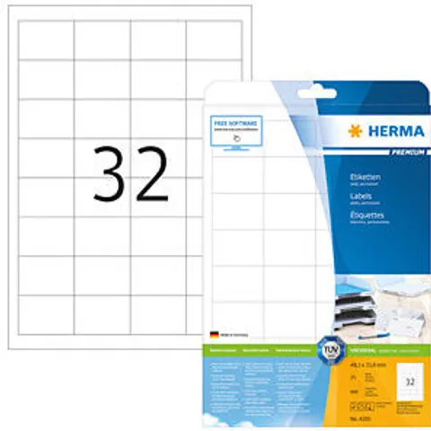 HERMA 4200 - PREMIUM A4 labels 25 sheets/pack – image 2
