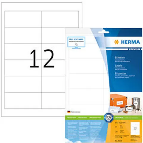 HERMA 8628 - PREMIUM A4 labels 10 sheets/pack – image 2