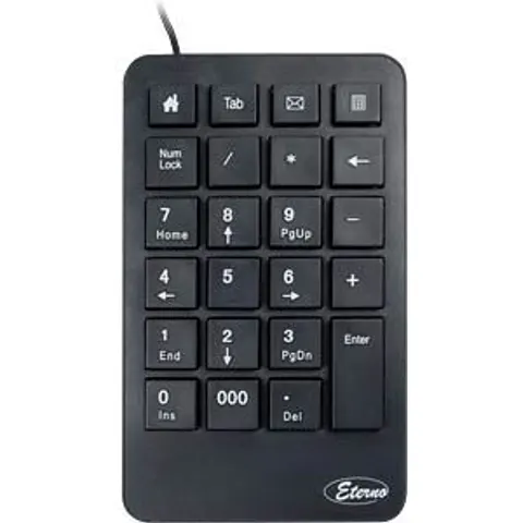 Inter-Tech KB-120 numeric keypad Universal USB Black – image 2