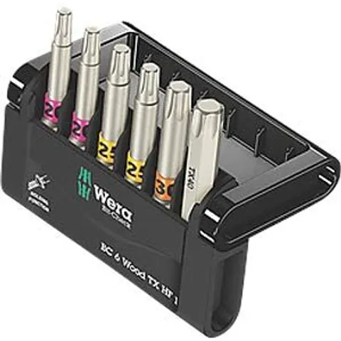 Wera 6 Piece Woodworking 50mm Screwdriver Bit Set – image 2