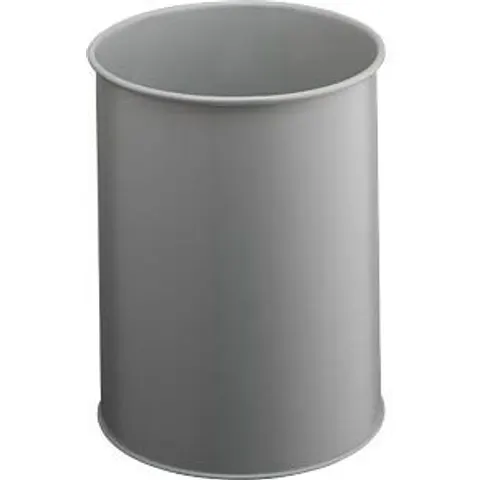 DURABLE 330110 - Waste container, 15 l, metal, round, grey – image 2