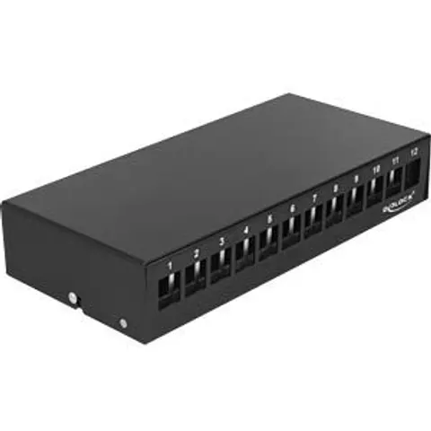 DELOCK 43415 - Keystone patch panel 12 port black – image 2
