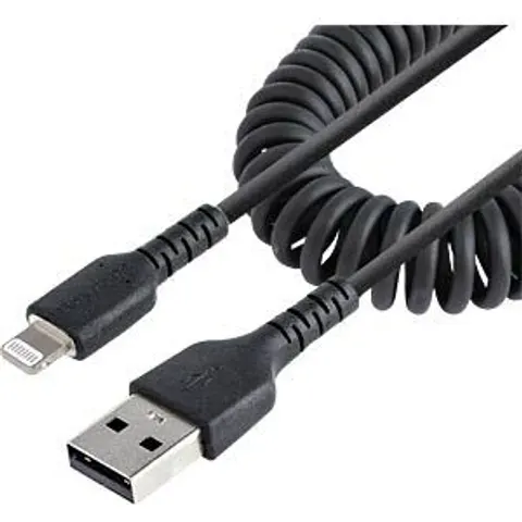 STARTECH.COM ST RUSB2ALT1MBC - Sync & charging cable, USB-A > Lightning, 1 m, spiral cable, bla – image 2