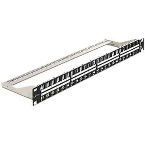 "DELOCK 43280 - 48 cm 19"" keystone patch panel 48-port, 1 U" – image 2