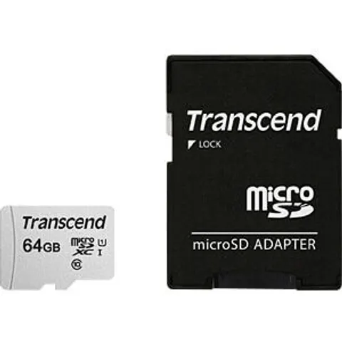 Transcend microSD Card SDXC 300S 64GB with Adapter – image 2