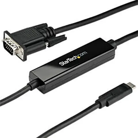 STARTECH.COM ST CDP2VGAMM1MB - Cable, USB-C > VGA, black, 1 m – image 2