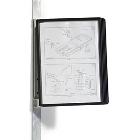 DURABLE 591401 - VARIO® MAGNETIC WALL 5 display panel system, set, black – image 2