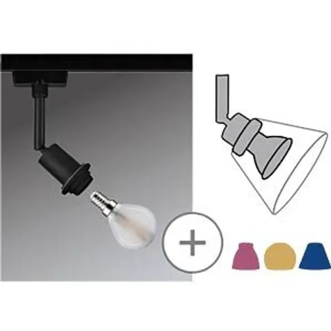 PAULMANN PLM 96913 - URail rail spotlight DecoSystems basic, E14, max. 20 W, dimmable – image 2