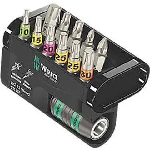 Wera 12 Piece Woodworking Screwdriver Bit Set – image 2