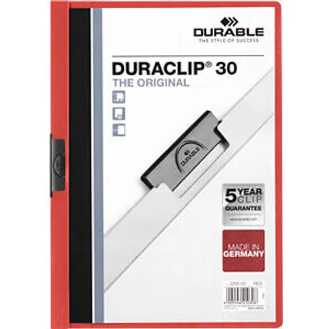 DURABLE 220003 - Clip folder, red – image 2