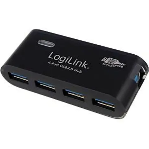 LogiLink USB 3.0 4x 5000 Mbit/s Black – image 2