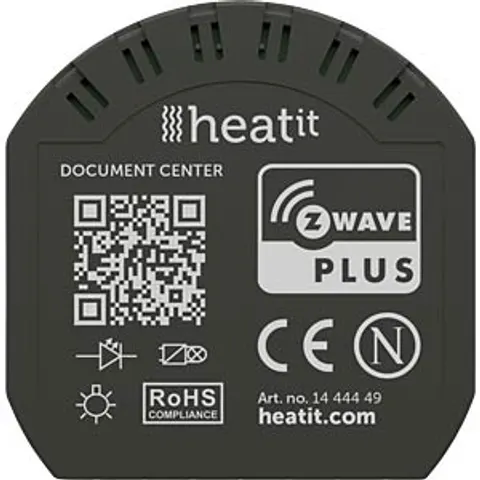 HEATIT 1444449 - 2-channel switching actuator, Z-Wave, measuring function – image 2