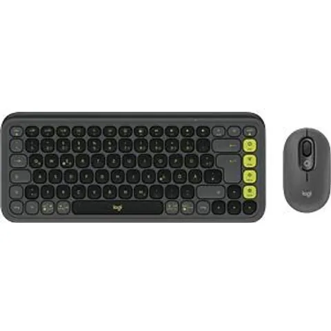 LOGITECH POPICSW - Keyboard/mouse combination, Bluetooth, black-green – image 2
