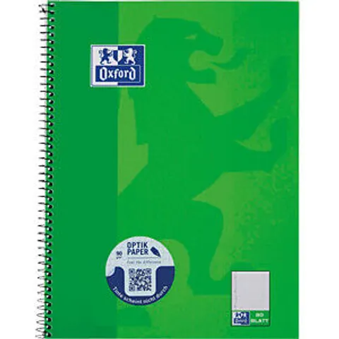 OXFORD 100050357 - A4+ lined notepad with left-hand border, with holes – image 2