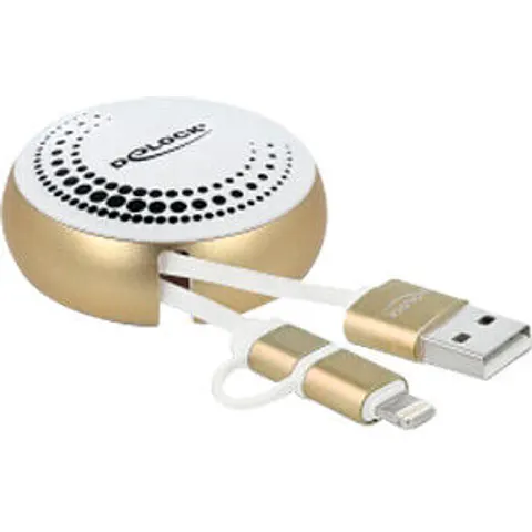 DELOCK 85820 - USB 2.0 Retractable Cable Type-A to Micro-B and Lightning™ – image 2