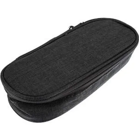 KANGARO 56301 - Pencil case, oval, black – image 2