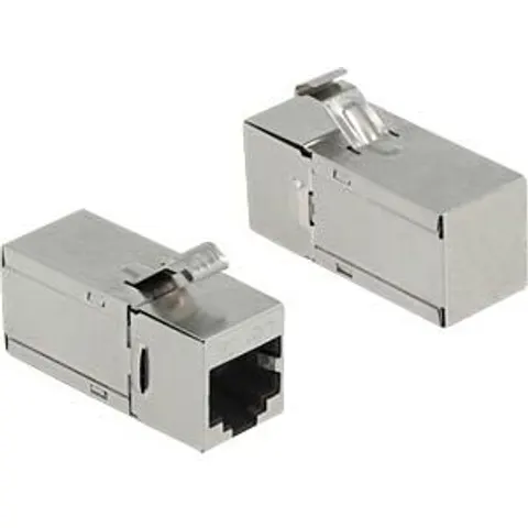 DELOCK 87142 - Keystone module RJ45 jack > jack, Cat.6A, 90° angled – image 2