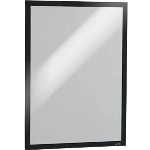 Durable DURAFRAME Self Adhesive Magnetic Signage Frame 2 Pack A3 Black – image 2