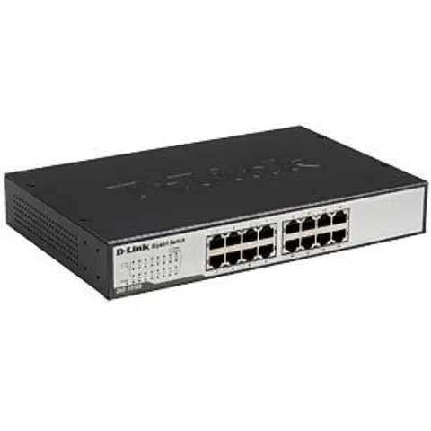 D-Link DGS-1016D/E network switch Unmanaged Black. Metallic – image 2