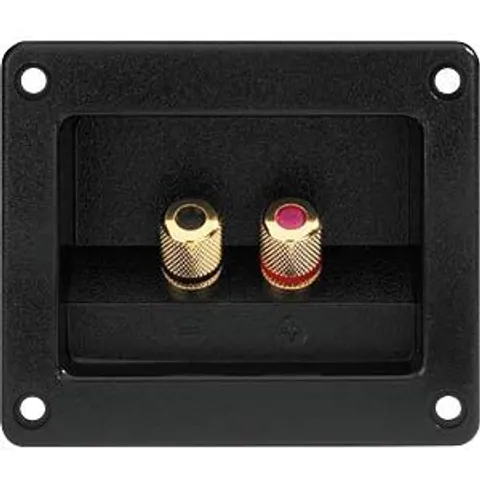 MONACOR MON ST-955GM - Speaker terminal, rectangular, gold-plated solid metal – image 2