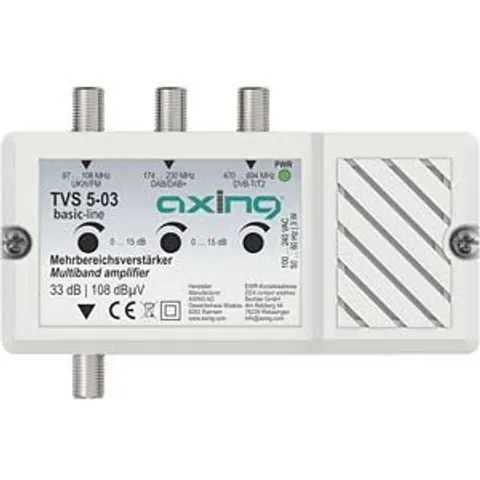AXING TVS5-03 - Multi-range amplifier 33 db – image 2