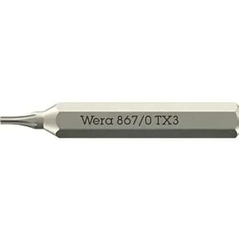 Wera 867/0 4mm Hex Drive Micro Torx Screwdriver Bits – 5058129001 – image 2