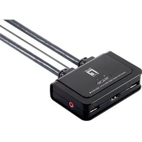 LEVELONE KVM0290 - 2 Port USB HDMI Cable KVM Switch – image 2