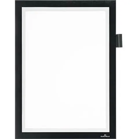 Durable DURAFRAME NOTE Adhesive Magnetic Document Frame + Pen Holder A4 Black – image 2