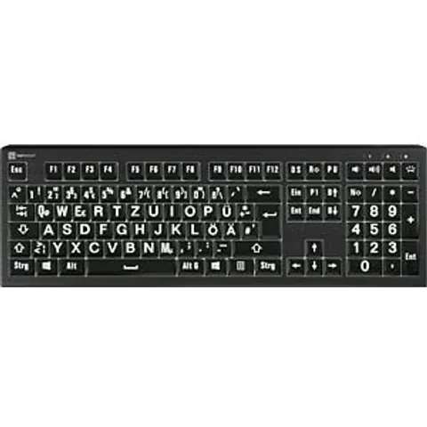 LOGICKEYBOARD LKB-LPWBA2PCDE - Keyboard, USB, with large labelling – image 2