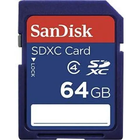 SanDisk 64GB SDXC Class 4 – Blue – image 2