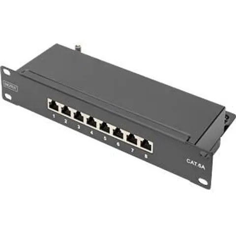 Digitus CAT 6A. class E patch panel. shielded. black – image 2