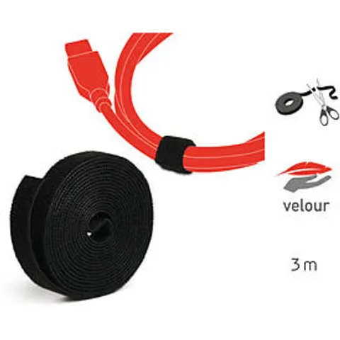 LABEL THE CABLE LTC 1210 PRO - Hook and Loop Tape, 82 ft, black – image 2