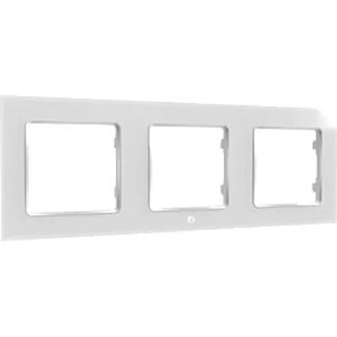 SHELLY WF3 W - Shelly wall pushbutton frame, white, 3-fold – image 2