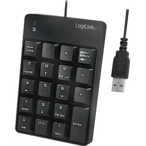 LogiLink ID0184 numeric keypad Laptop Black – image 2