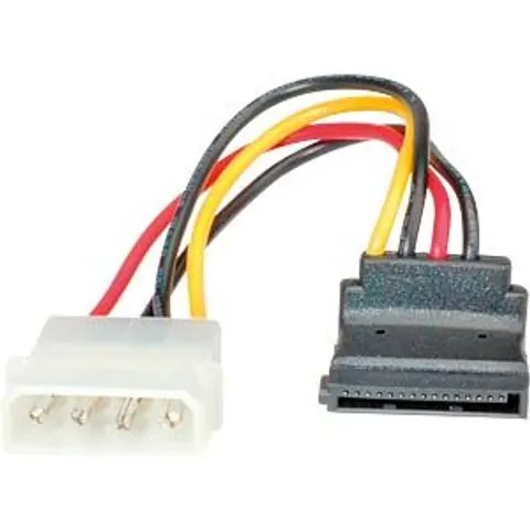 ROLINE 11031061 - 4-pin HDD socket > SATA socket, ang., 0.1 m – image 2