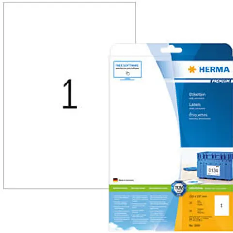 HERMA 5065 - PREMIUM A4 labels 25 sheets/pack – image 2