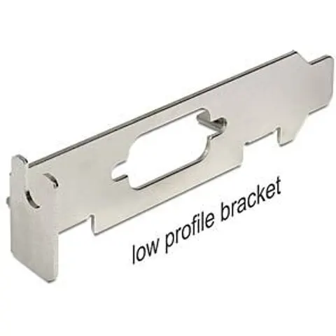 DELOCK BRACKET LP3 - Low Profile Slot Bracket with SUB-D 9 opening – image 2