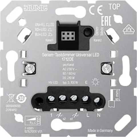 JUNG JG 1712DE - Standard touch dimmer, with extension input – image 2