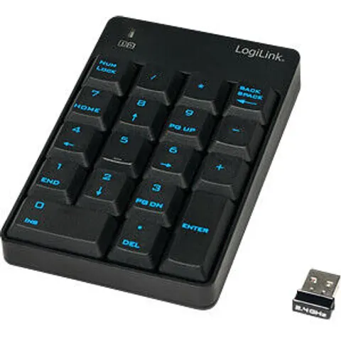 LOGILINK ID0120 - Wireless keypad, 2.4 GHz, black – image 2